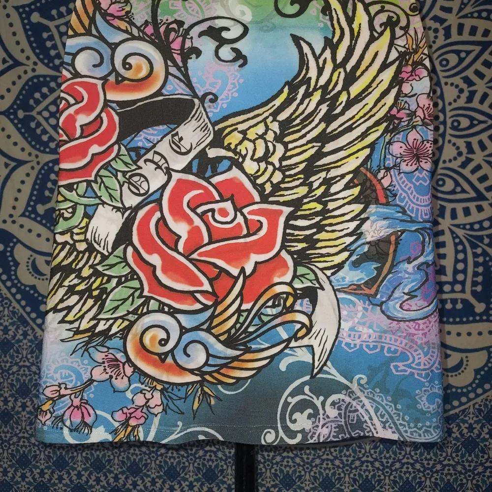 Colorful Graphic Vintage Tank Dress - Picture 5 of 8